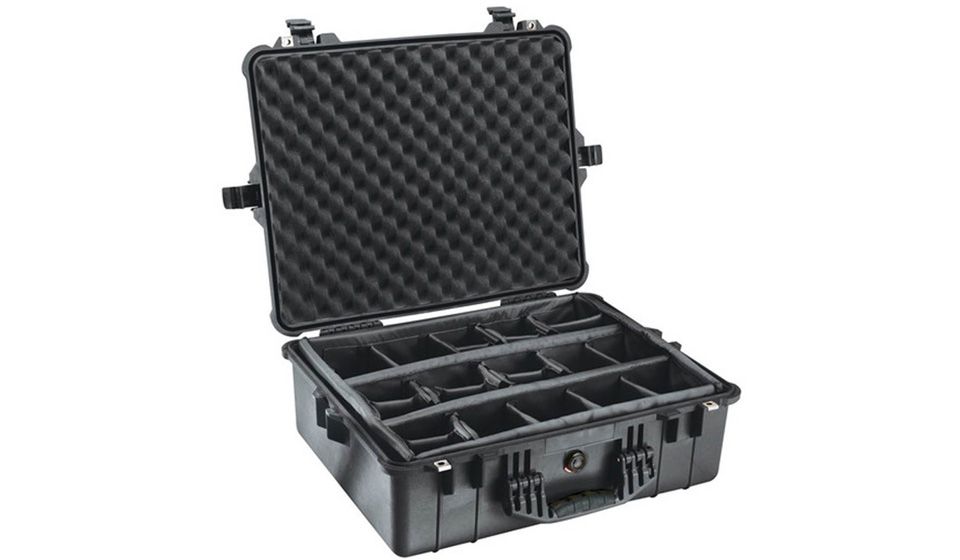 PELI™ - Valise 1600 avec kit de cloisons mobiles (Noir)