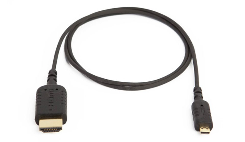 EXTRATHIN - Thinnest & Most Flexible Micro HDMI - HDMI Cable 80cm