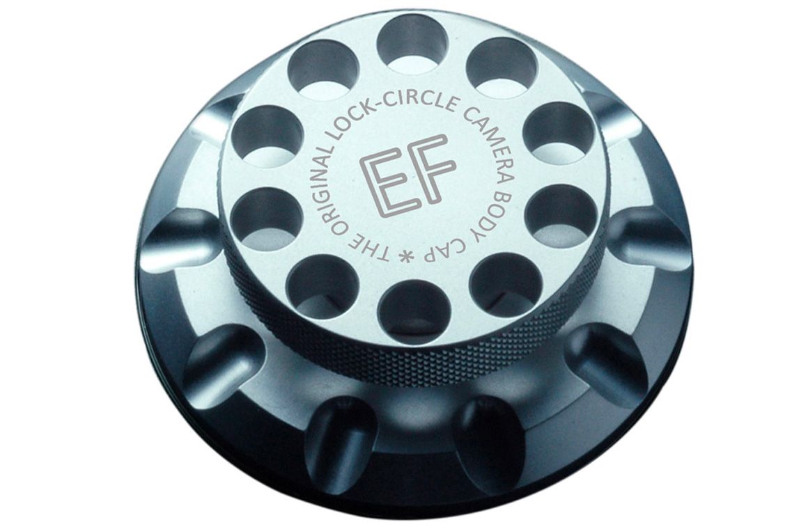 LOCKCIRCLE - Camera body cap for Canon EF (Silver)