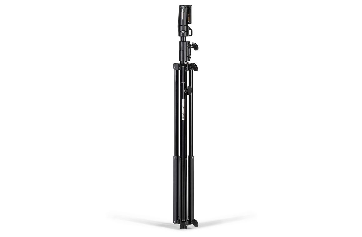 MANFROTTO - 008BUAC Black aluminium 2-section air-cushioned stand