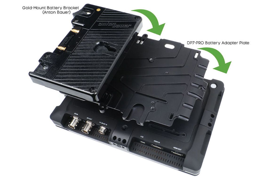 SMALL HD - DP7 Adapter Plate with Anton Bauer Battery Bracket