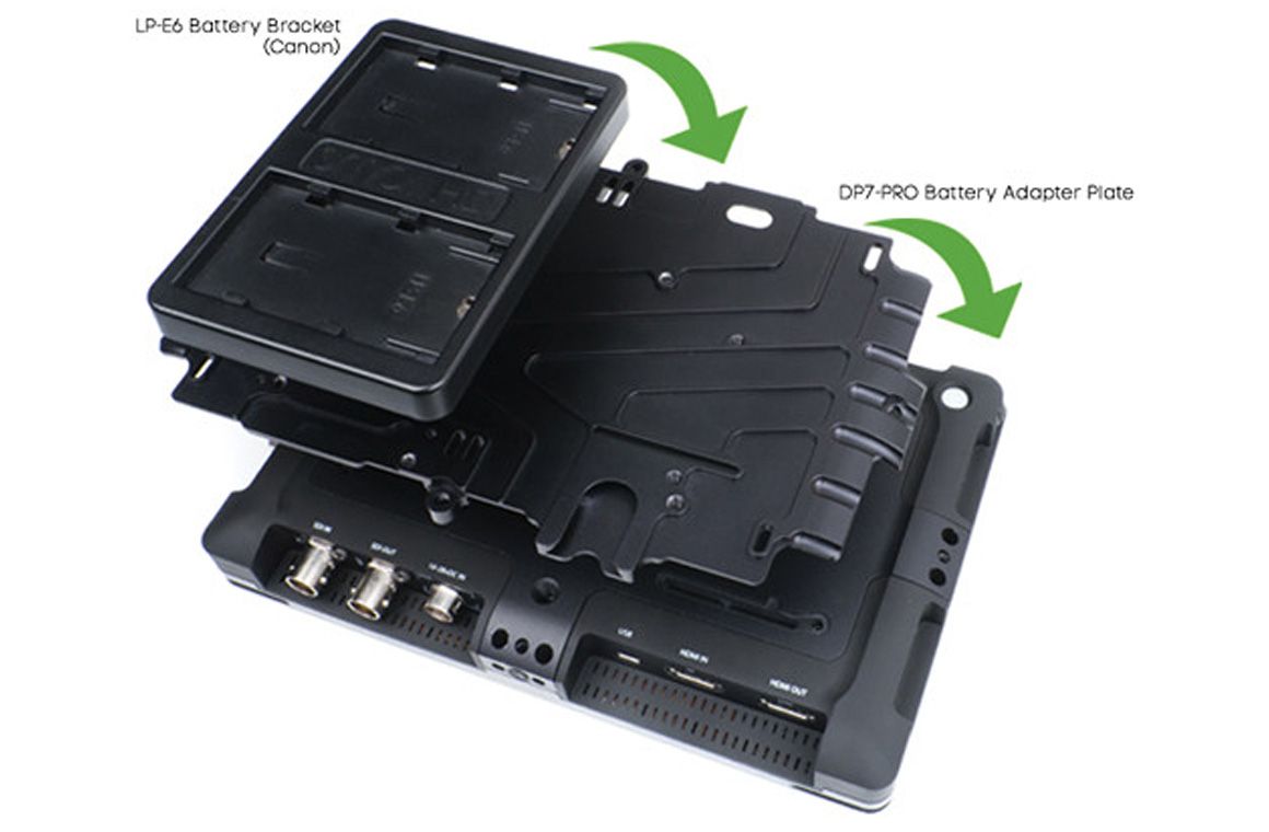 SMALL HD - DP7 Adapter Plate with Canon Battery Bracket