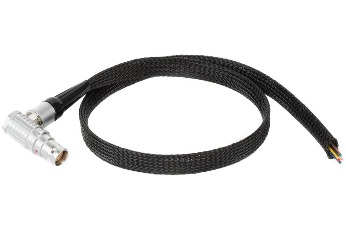 WOODEN CAMERA - Alexa Mini FLEX LEMO to Flying Leads Power Cable (Right Angle, 24