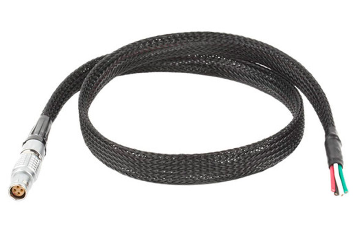 WOODEN CAMERA - Canon C300 Mark II FLEX LEMO to Flying Leads Power Cable (Straight, 24