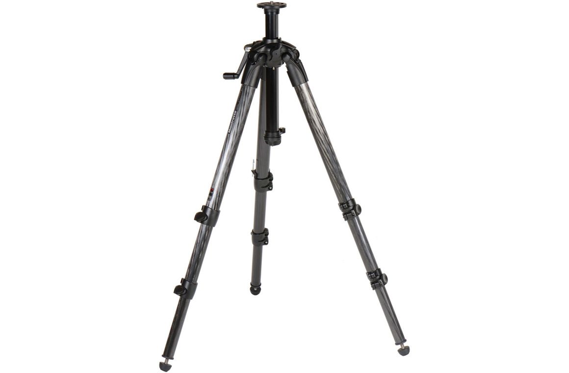 MANFROTTO - MT057C3-G 057 carbon fiber tripod 3 sections geared