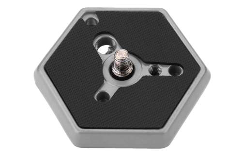 MANFROTTO - 030-14 Hexagonal adapter plate normal with 1/4'' screw