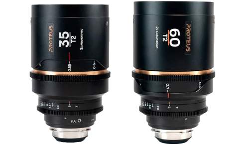 LAOWA - 1180344 - Proteus 2X Anamorphic 2-Lens Bundle (35mm, 60mm) -  Amber (Feet) - ARRI PL + Canon EF