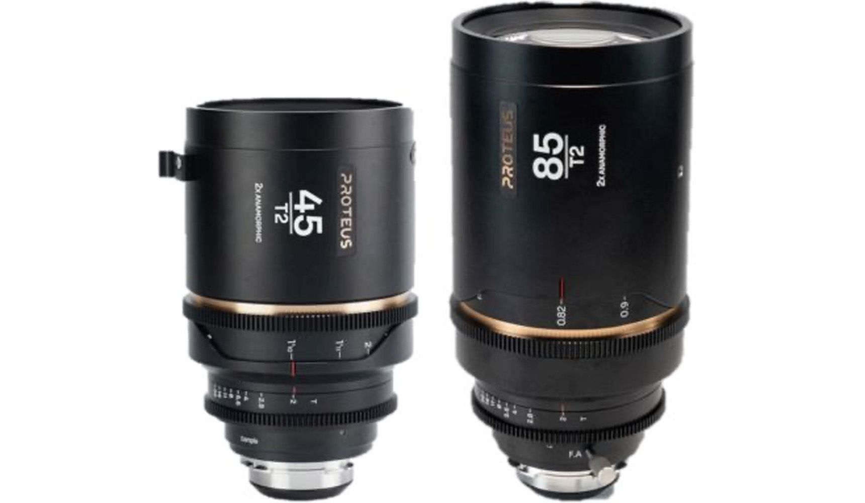 LAOWA - 1180350 - Proteus 2X Anamorphic 2-Lens Bundle (45mm, 85mm) - Blue (Meters) - ARRI PL+Canon EF