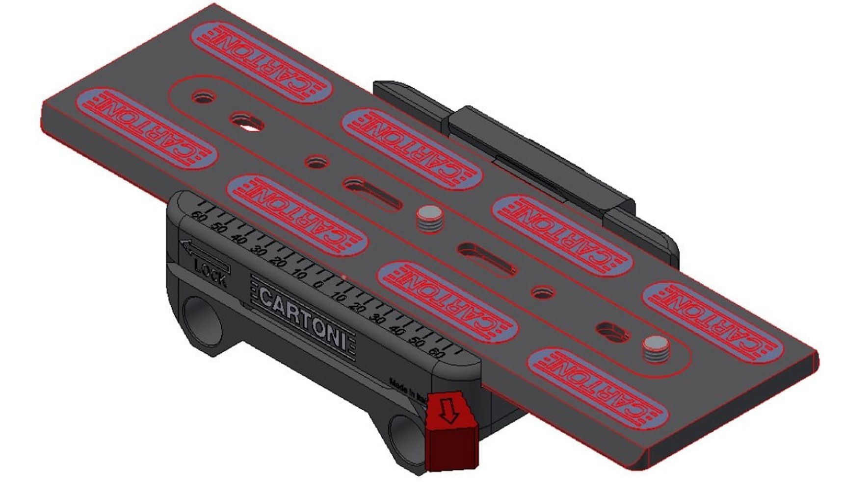 CARTONI - AH919 - Camera plate support Cine Style Spinhead