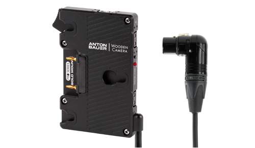 WOODEN CAMERA - 260300 - WC Pro Gold Mount (4pin XLR Right Angle)