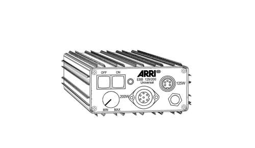 ARRI - L2.76040.B - EBB 125/200 20-34VDC ballast à batterie Prise XLR-4 Boîtier profilé en aluminium