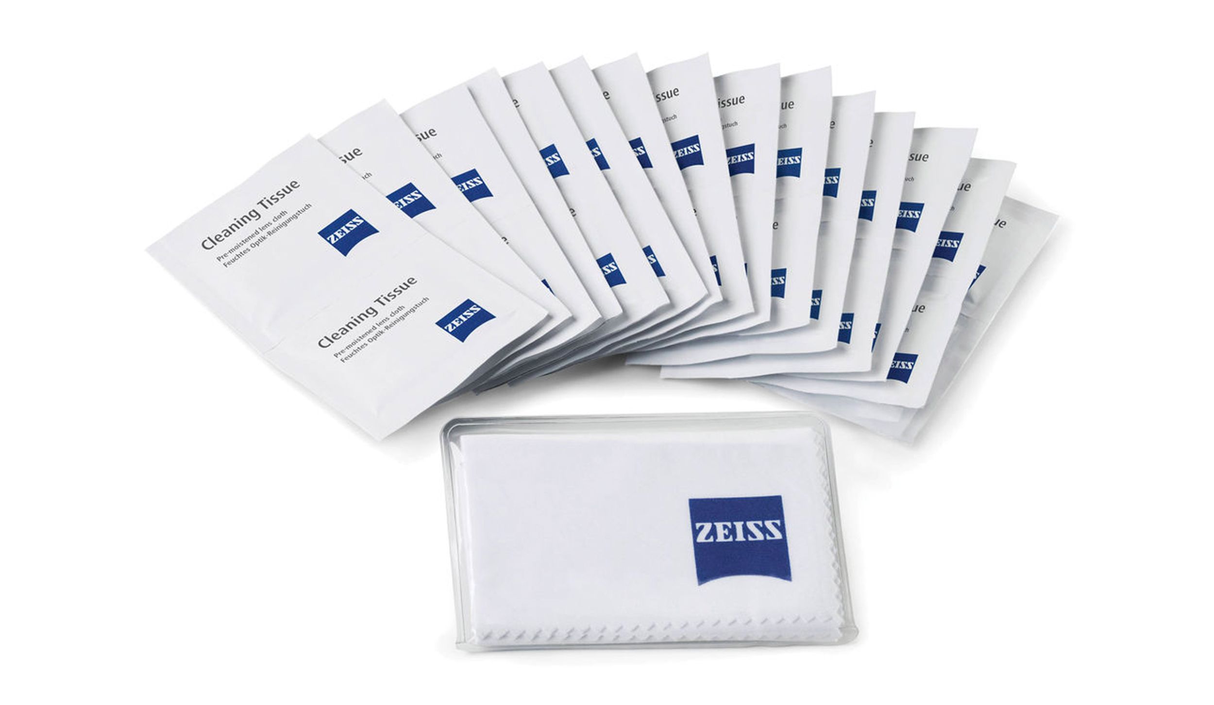 ZEISS - 2096-687 - Cleaning Wipes (20 moist wipes + Microfibre cloth 18x18cm)