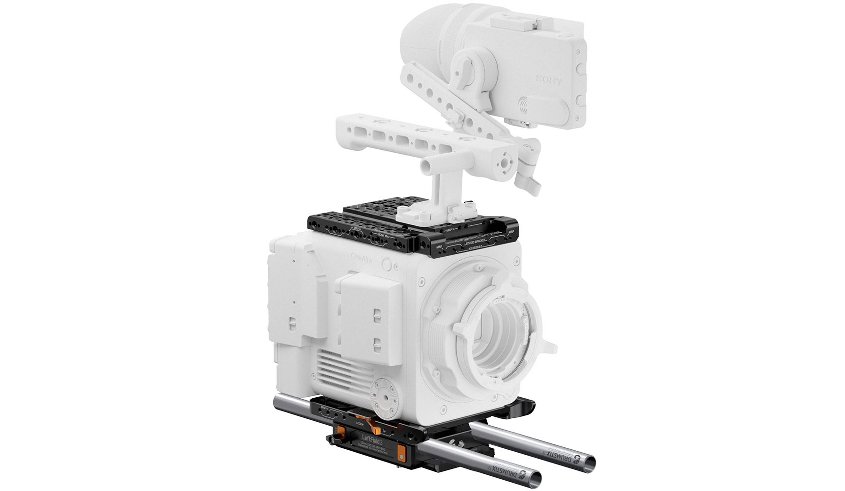 BRIGHT TANGERINE - B4004.0040 - LeftField Sony BURANO - Base Cine Kit (BUD 15mm LWS Baseplate)