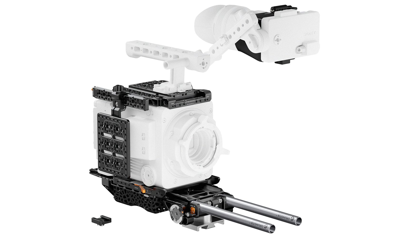 BRIGHT TANGERINE - B4004.0043 - LeftField BUD Sony BURANO - Advanced Documentary Kit (BUD ONE-AXIS VCT-14)
