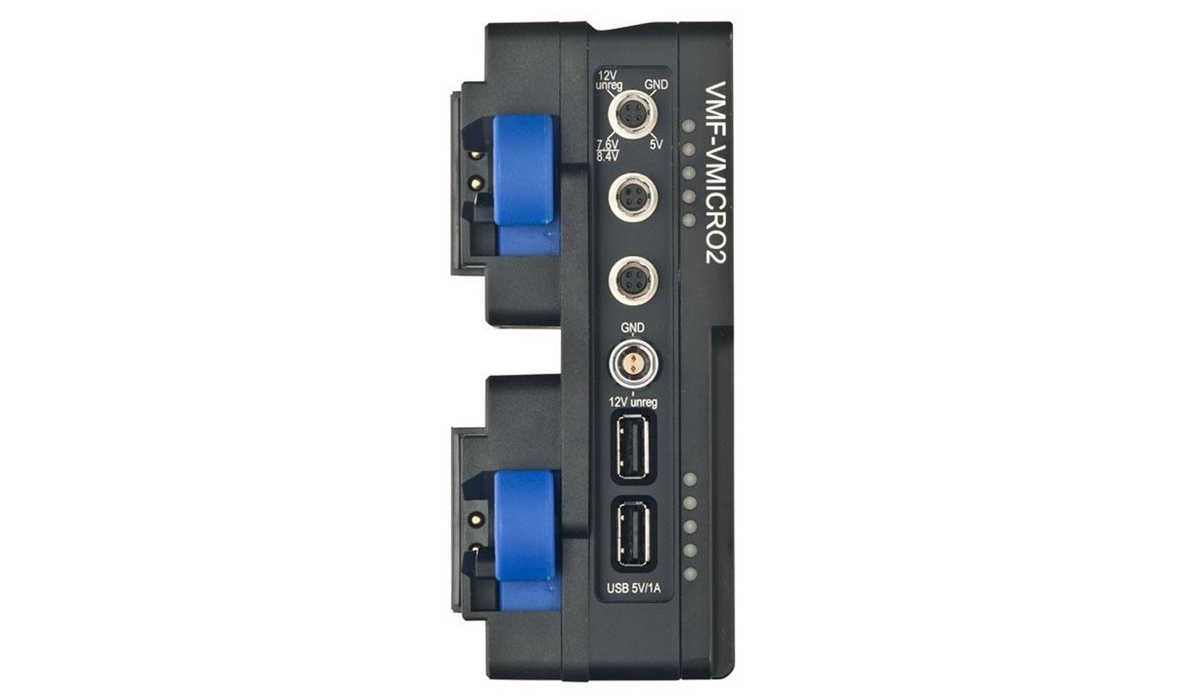BEBOB - COCO-VMICRO2 - Double micro V-mount adapter plate with hotswap, charging function and additional outputs
