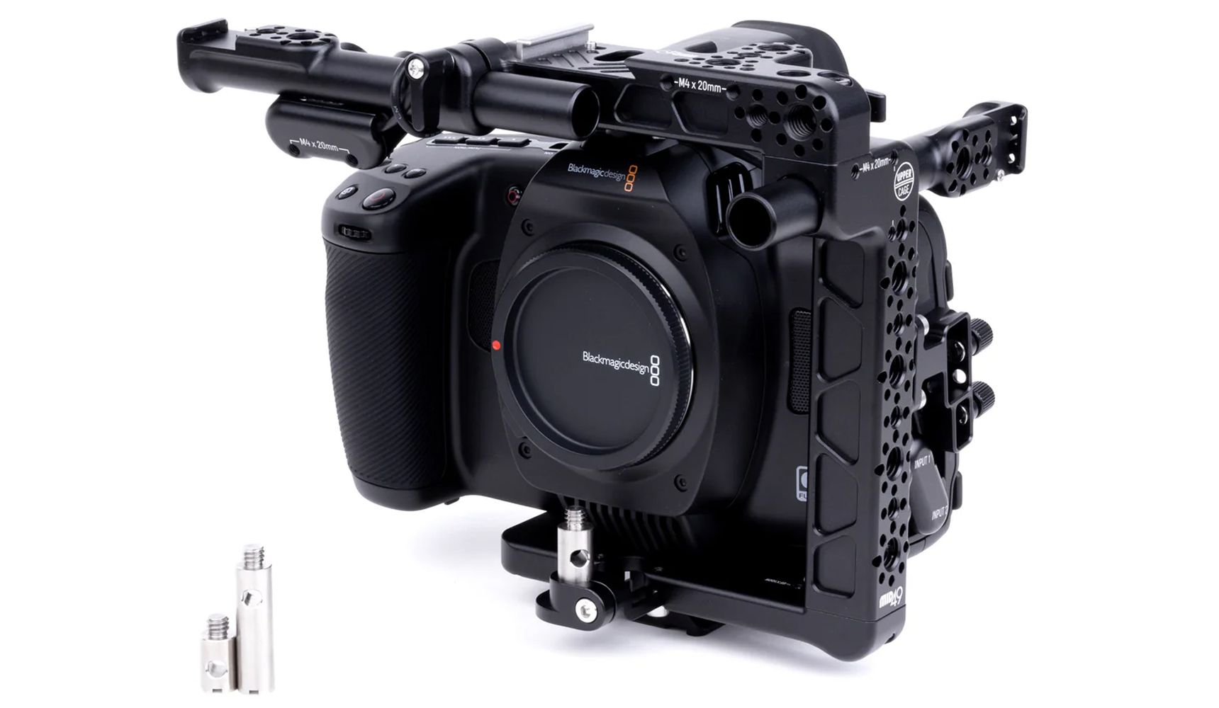 Upper Cage for Blackmagic Cinema Camera 6K (Full Frame, Pocket Pro, Pocket G2) + Audio Breakout AB-6 bis