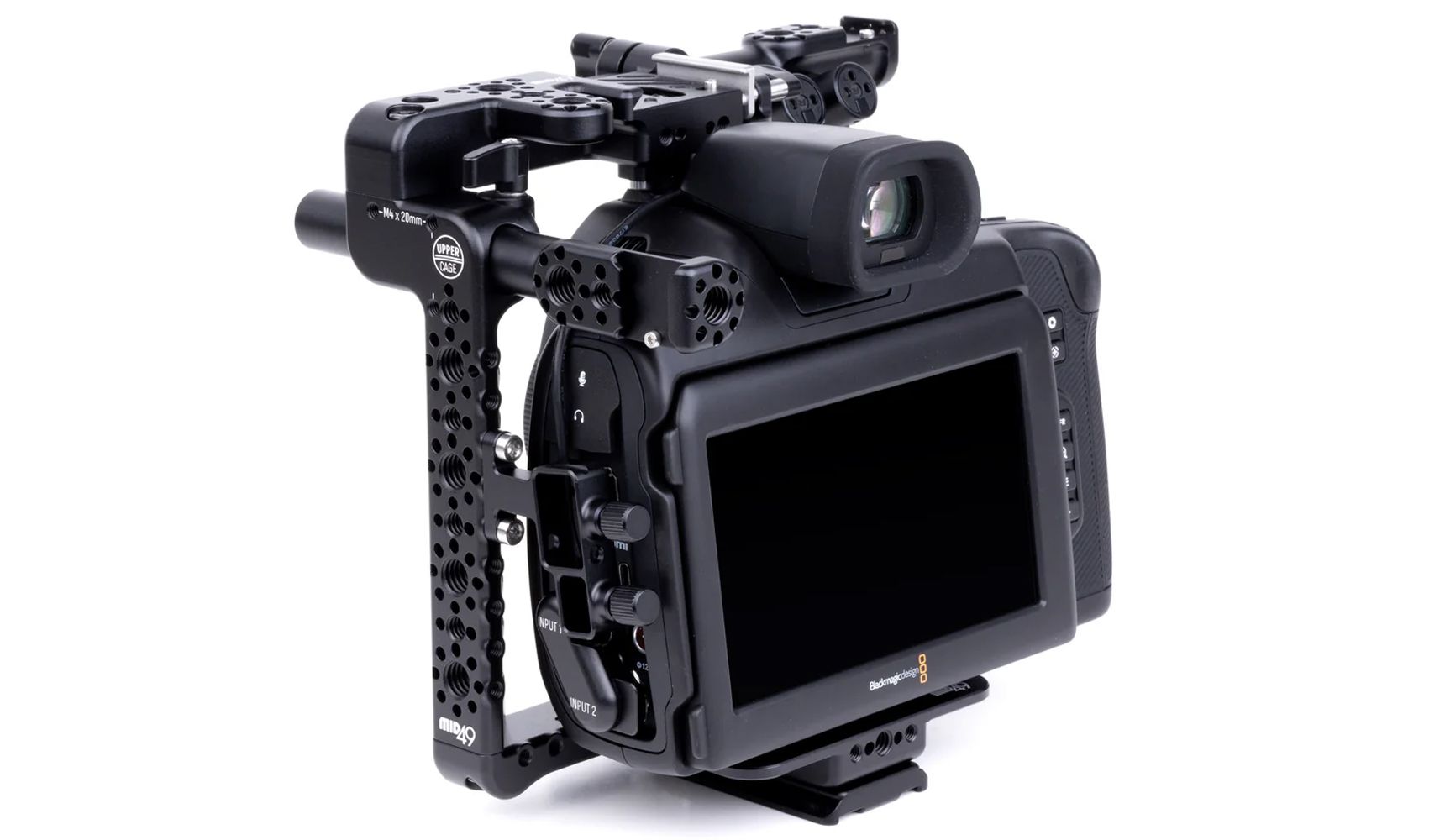 MID49 - Upper Cage for Blackmagic Cinema Camera 6K (Full Frame, Pocket Pro, Pocket G2) + Audio Breakout AB-6