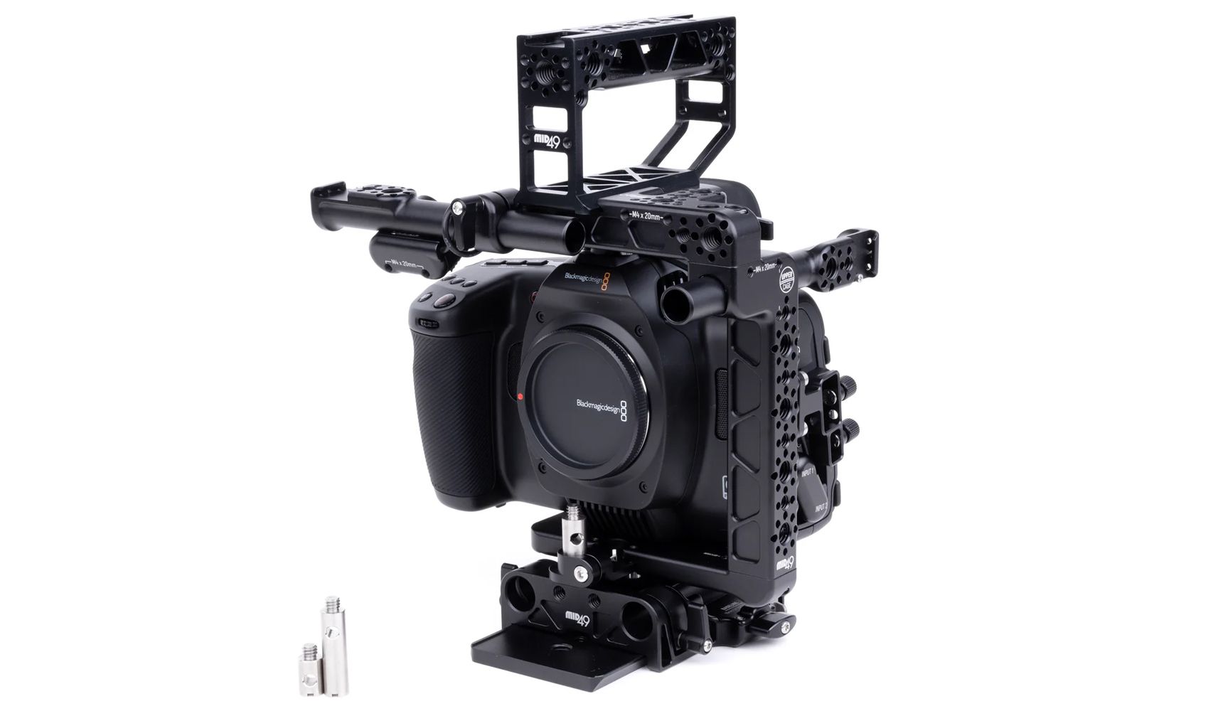 MID49 - Base Kit pour Blackmagic Cinema Camera 6K (Full Frame, Pocket Pro, Pocket G2) + Audio Breakout AB-6