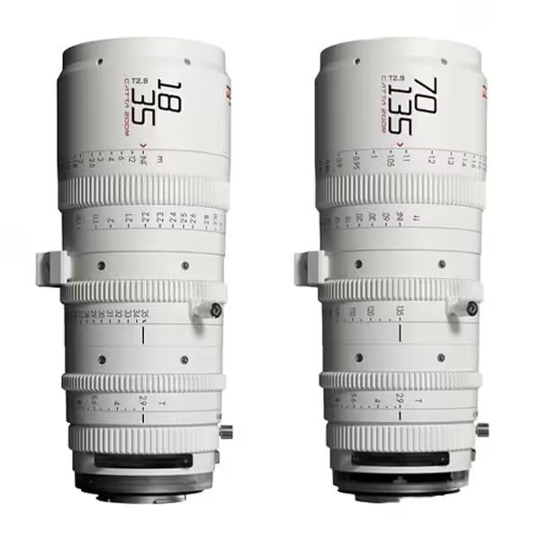 DZOFILM Catta FF ZOOM 18-35mm, 70-135mm T2.9 (Sony E, Blanc)