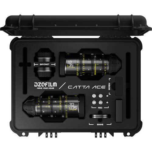 DZOFILM Catta ACE FF ZOOM 18-35mm, 70-135mm T2.9 (PL/EF, Noir)