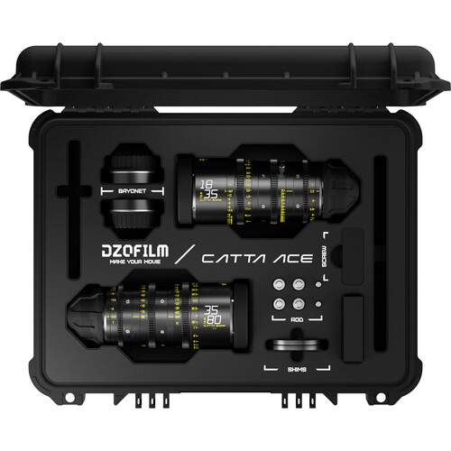 DZOFILM Catta ACE FF ZOOM 18-35mm, 35-80mm T2.9 (PL/EF, Noir)